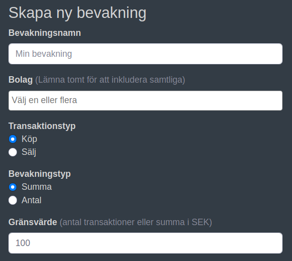 Bevakning av insiders